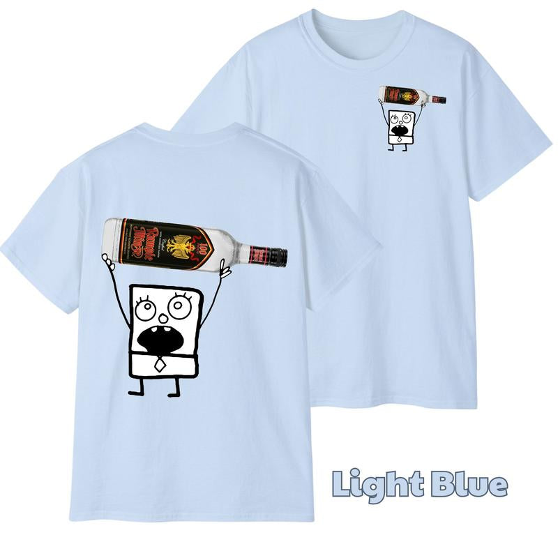 Doodlebob Rumple Minze 2-Sided Shirt for Men & Women - Cotton Crew Neck Unisex Top, Perfect Gift for All