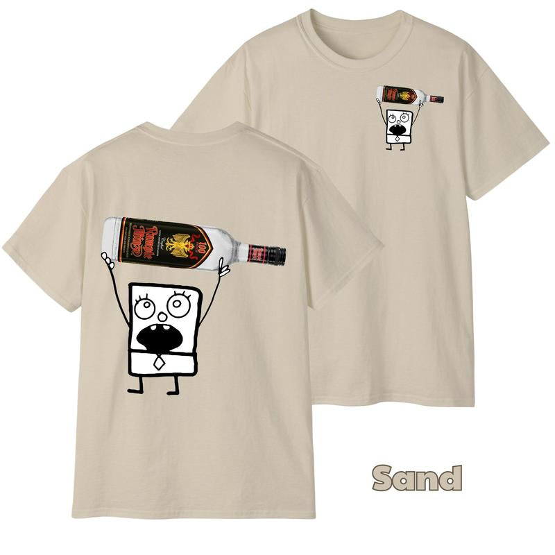 Doodlebob Rumple Minze 2-Sided Shirt for Men & Women - Cotton Crew Neck Unisex Top, Perfect Gift for All