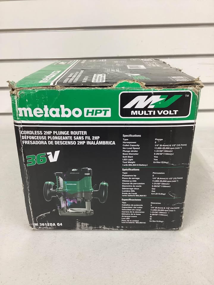Metabo HPT Plunge Cordless Router (Bare Tool)