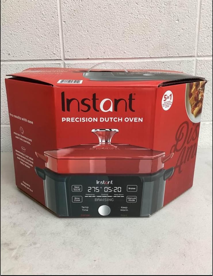 Instant 6-qt. Dutch Oven with Enameled Cast-Iron Cooking Pot
