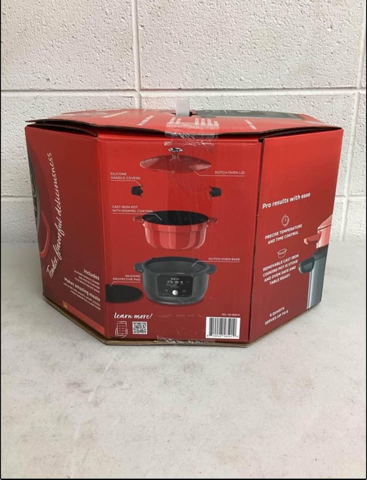 Instant 6-qt. Dutch Oven with Enameled Cast-Iron Cooking Pot