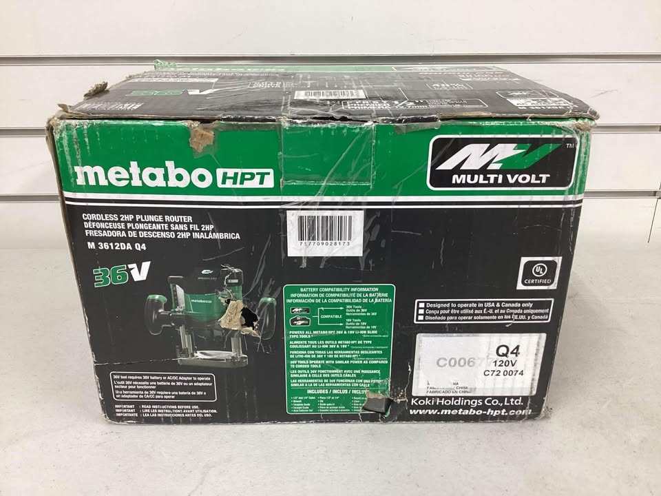 Metabo HPT Plunge Cordless Router (Bare Tool)