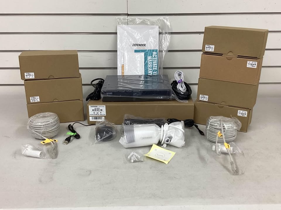 Defender Sentinel 4K Ultra HD POE Wired 1TB NVR Security System With 8 Metal Cameras
