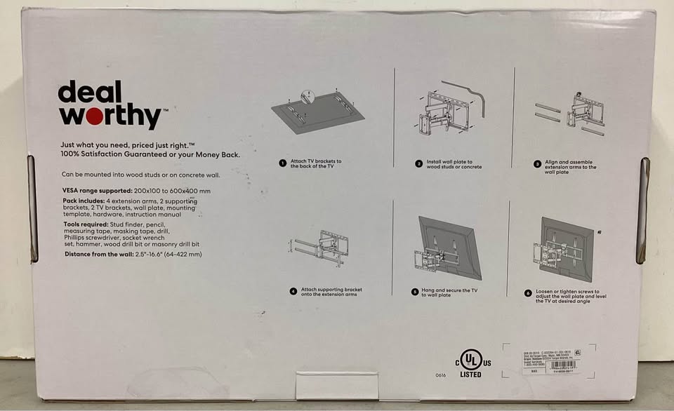 deal worthy Full Motion TV Mount