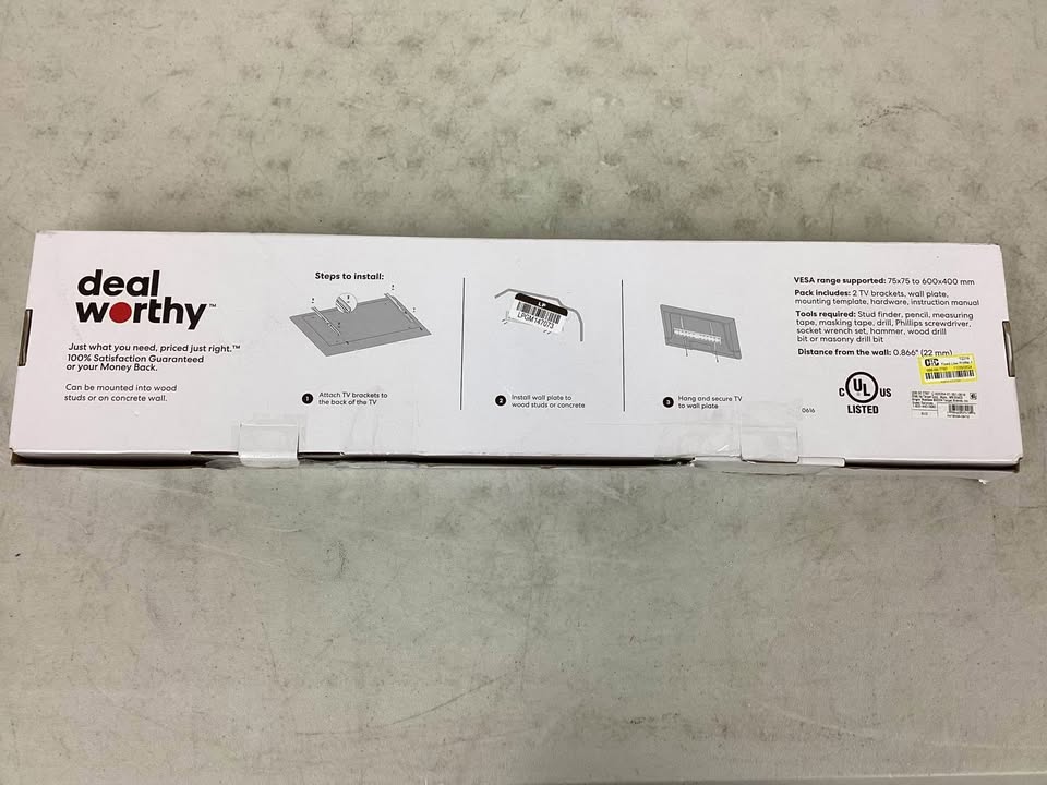 Fixed Low Profile 40" - 90" TV Mount - dealworthy