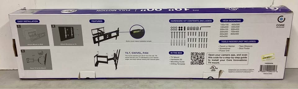 Core Innovations Wall Mount for TV