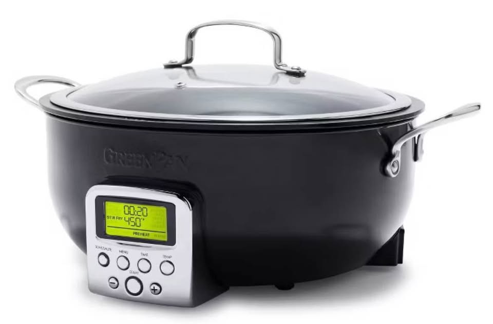 GreenPan 6qt Elite Slow Cooker & Smart Skillet