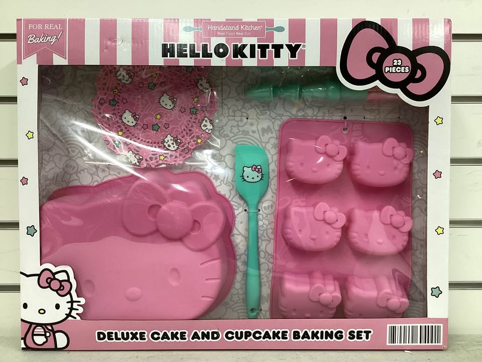 Handstand Kitchen Hello Kitty Deluxe Cake and Cupcake Baking Set