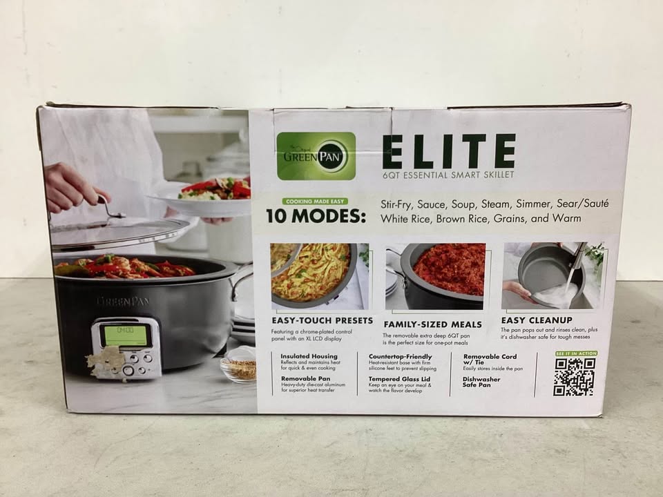 GreenPan 6qt Elite Slow Cooker & Smart Skillet