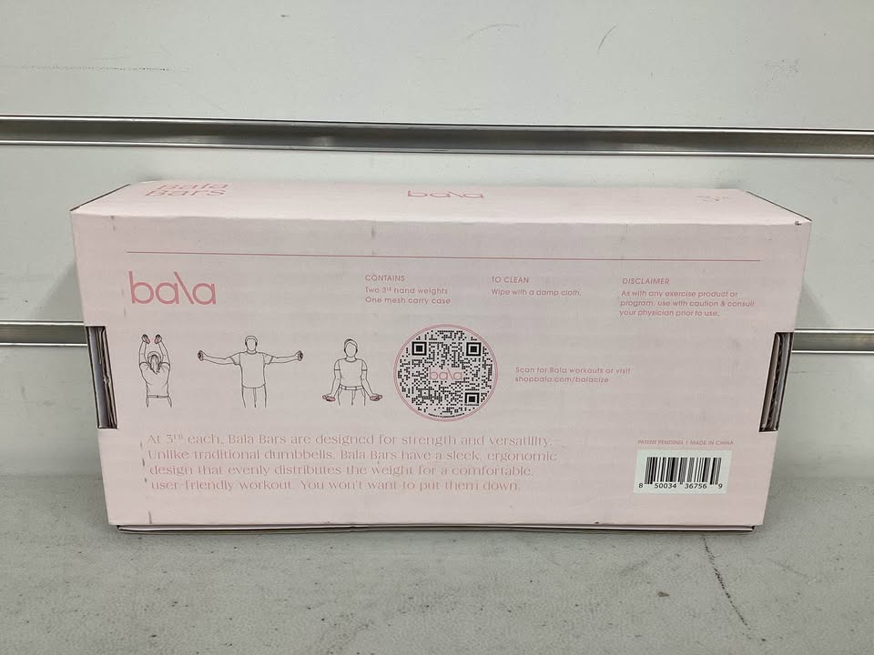 Bala Bars Dumbells Set of two, 3lbs. each