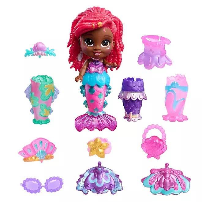 Disney Junior Ariel Pop Tails Fashion Doll Playset