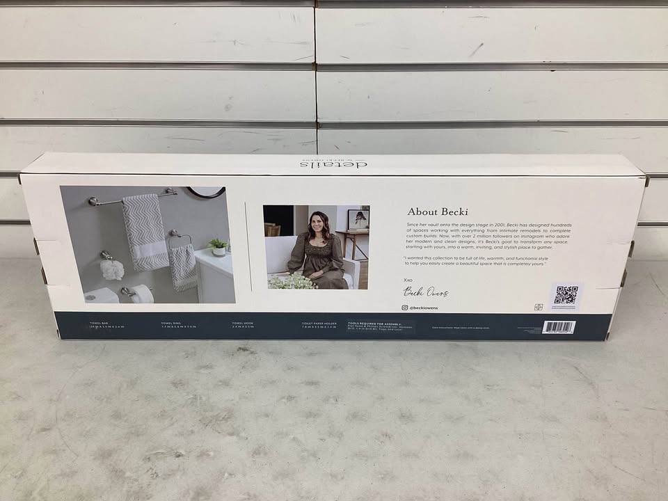 details by Becki Owens Nadine 4-Piece Bath Rod Set in Brushed Nickel