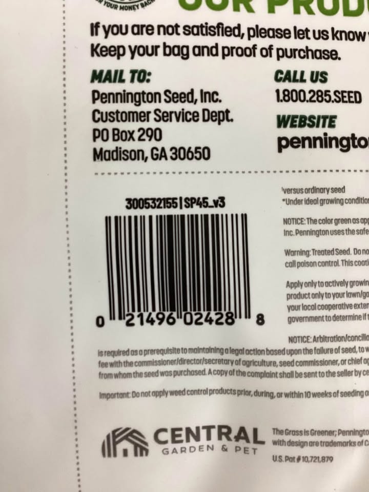 Pennington Smart Patch Tall Fescue Grass Seed Bare Spot Repair