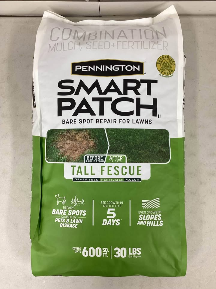 Pennington Smart Patch Tall Fescue Grass Seed Bare Spot Repair