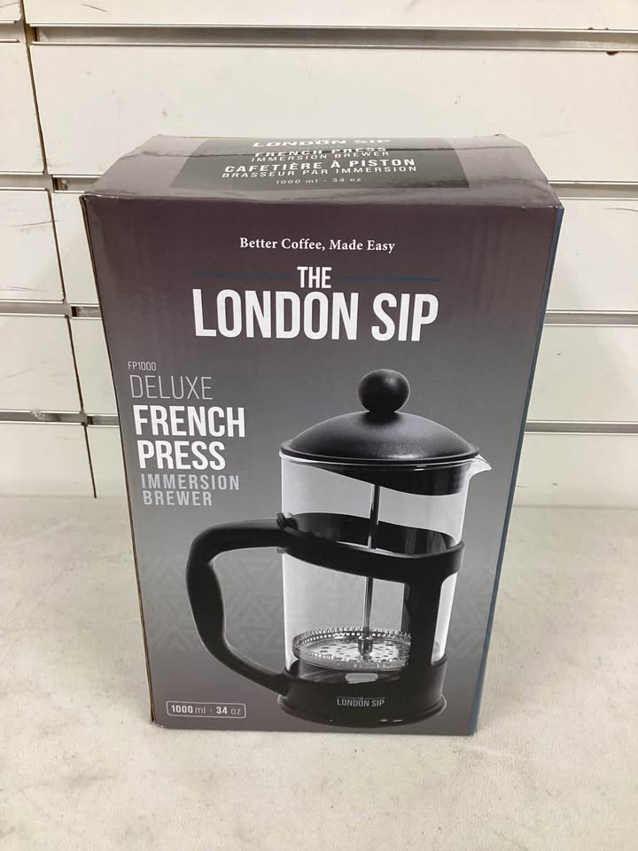 The London Sip FP1000 Deluxe French Press Immersion Brewer, 1000ml