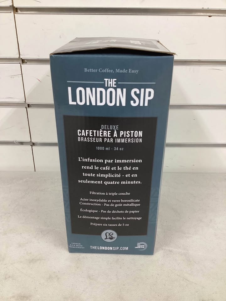 The London Sip FP1000 Deluxe French Press Immersion Brewer, 1000ml