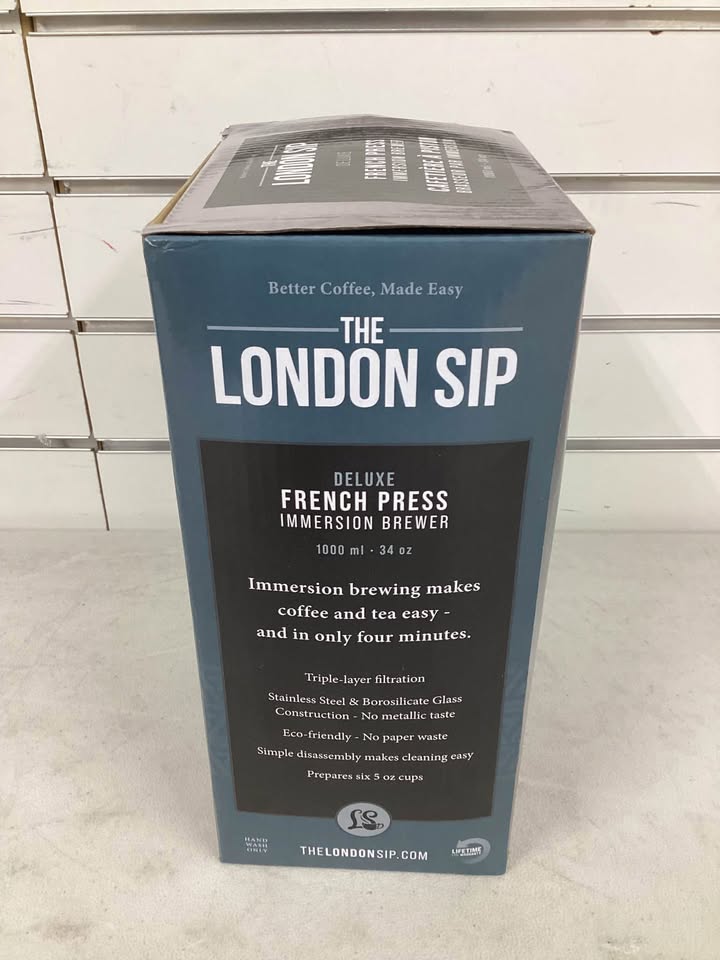 The London Sip FP1000 Deluxe French Press Immersion Brewer, 1000ml