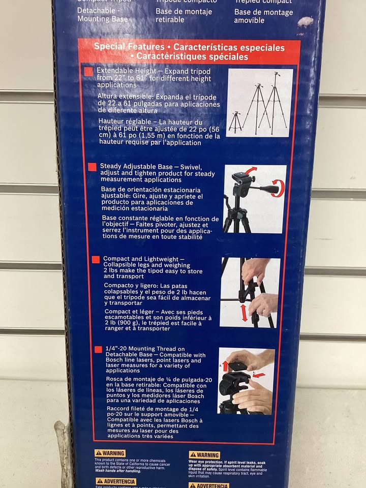 Bosch Compact Tripod with Extendable Height
