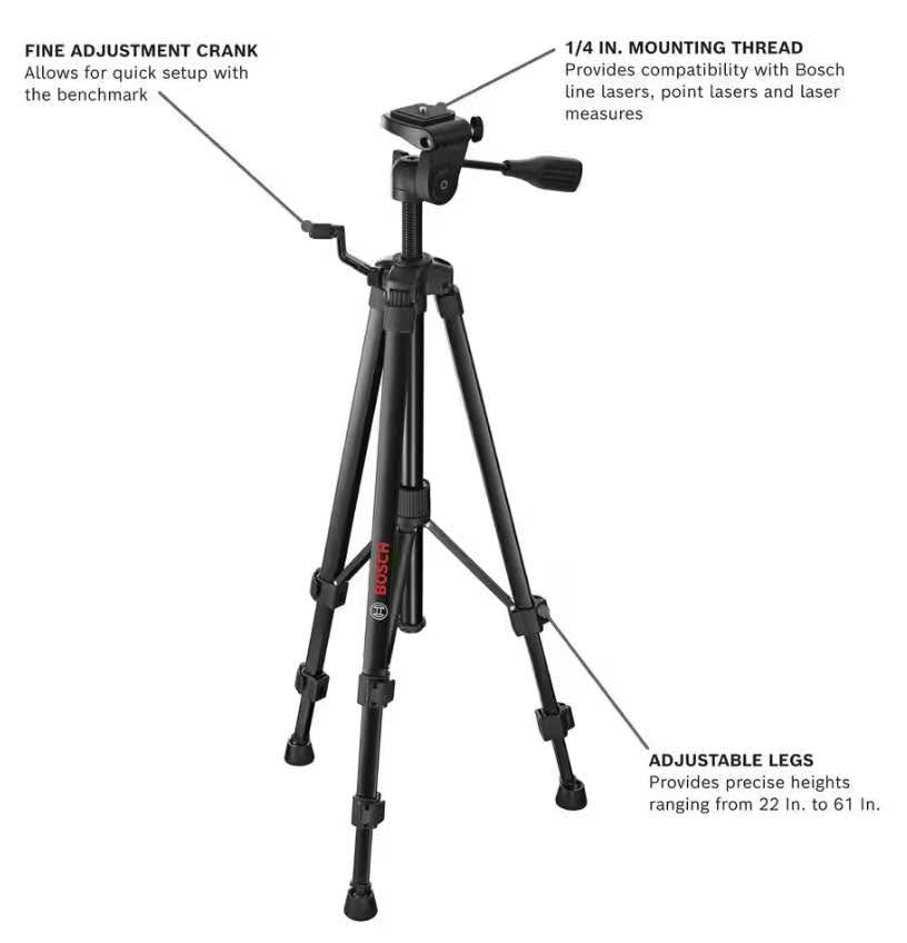 Bosch Compact Tripod with Extendable Height