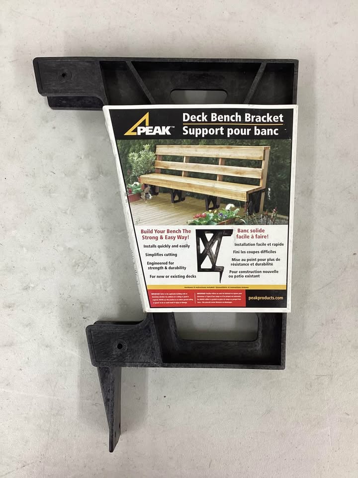 Peak Products Plastic Deck Bench Bracket
