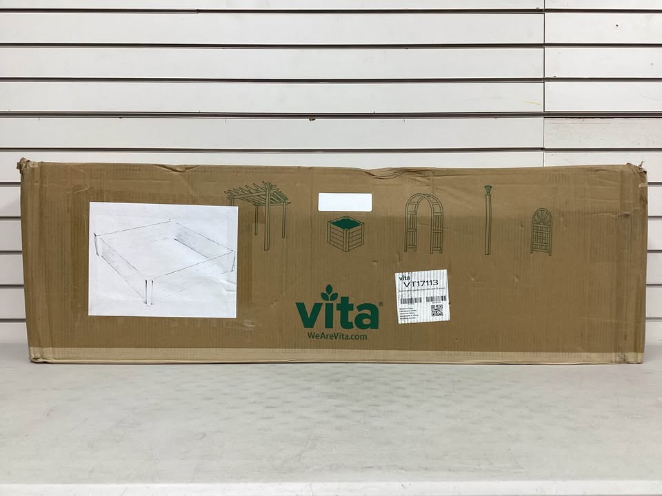 Vita White Vinyl Garden Bed (2-Pack)