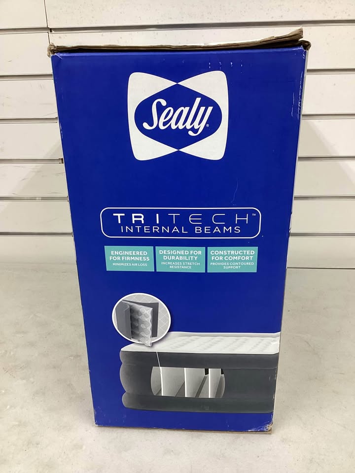 SEALY: Tritech Queen Air Mattress with Built-in AC Pump