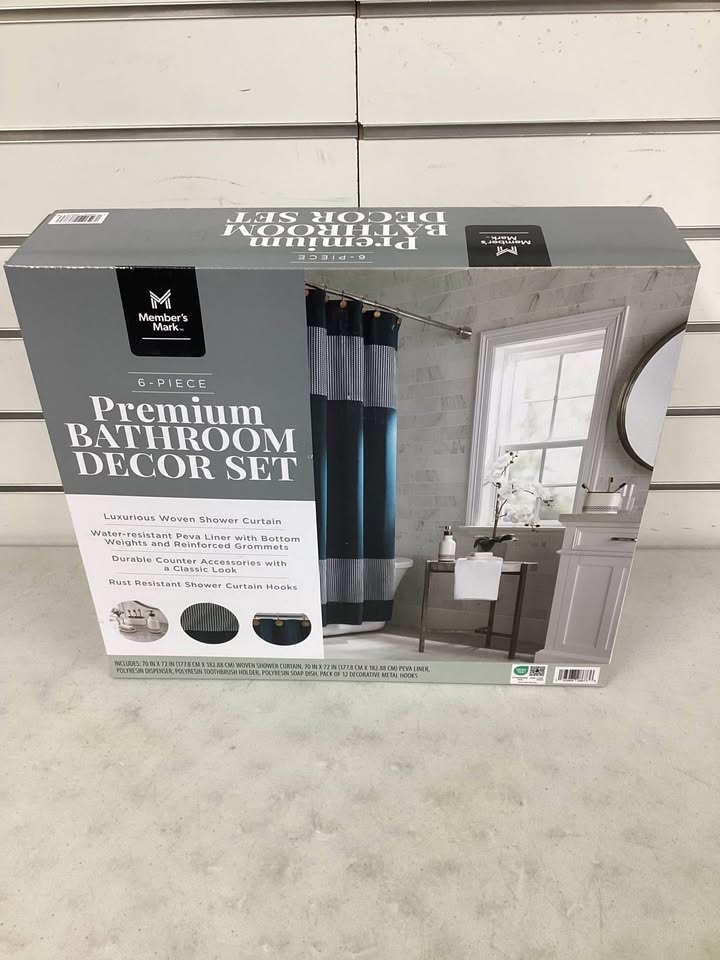 Member's Mark 6-Piece Premium Bath Set Dark Teal