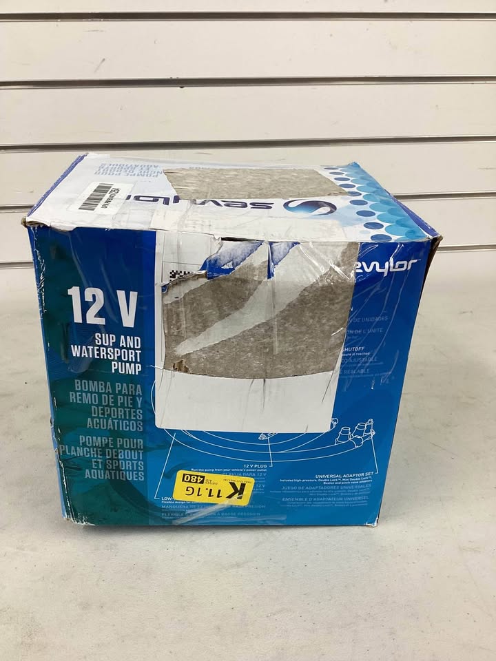 Sevylor SUP and Water Sport Pump 12 V 15 PSI