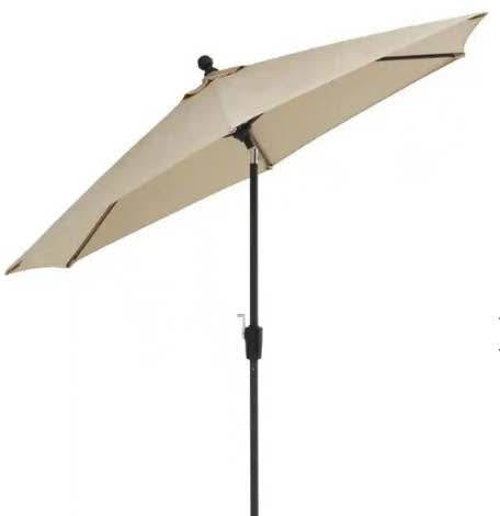 Home Decorators Collection 9 ft. Aluminum Market Auto Tilt Patio Umbrella