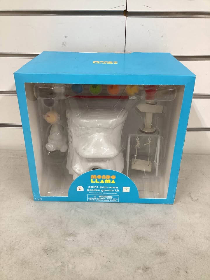 Paint Your Own Ceramic Gnome Garden DIY Art Kit Mondo Llama Coloring Painting