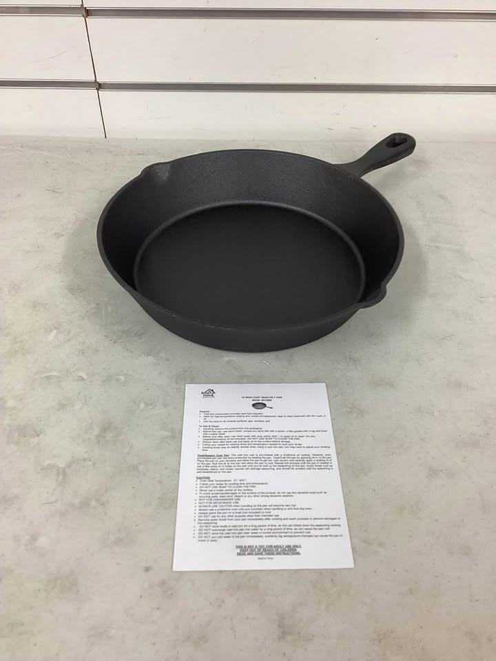 Smart Home 10-Inch Cast Iron Fry Pan