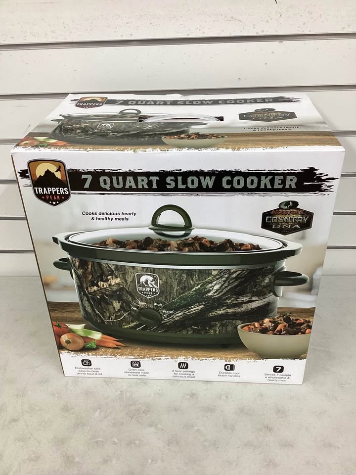 7QT Mossy Oak Camo Slow Cooker