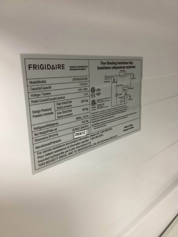Frigidaire 7.5 cu. ft. Mini Refrigerator with Top Freezer in Stainless Look