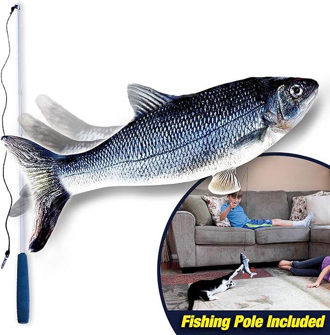 Ontel Flippity Fish Interactive Cat Toy