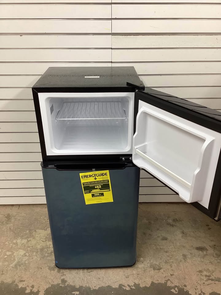 Frigidaire 4.5 cu. ft 2 Door Mini Fridge in Chrome Trim and Platinum Design