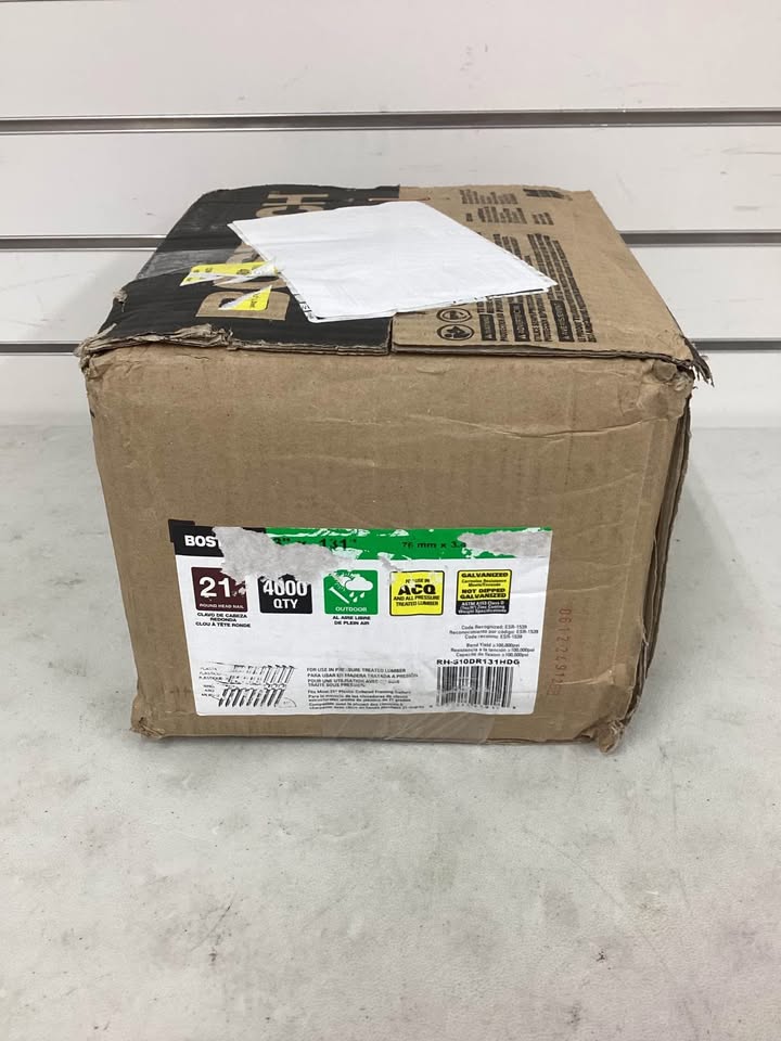 Bostitch 3 in. L X 10 Ga. Straight Strip Galvanized Framing Nails 21 deg 4000PK