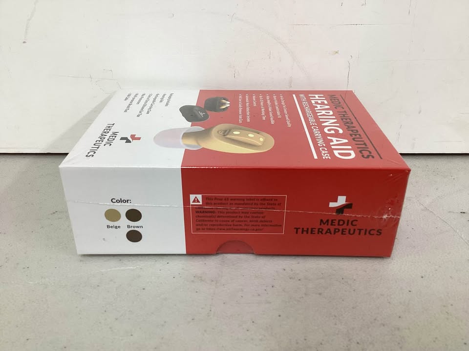 Medic Therapeutics Invisible Fit Hearing Aids w/ Charging Case