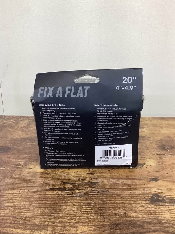 Mongoose Fat Tire Bike Tube, Inner Tubes with Schrader Valve 20” x4”-4.9”