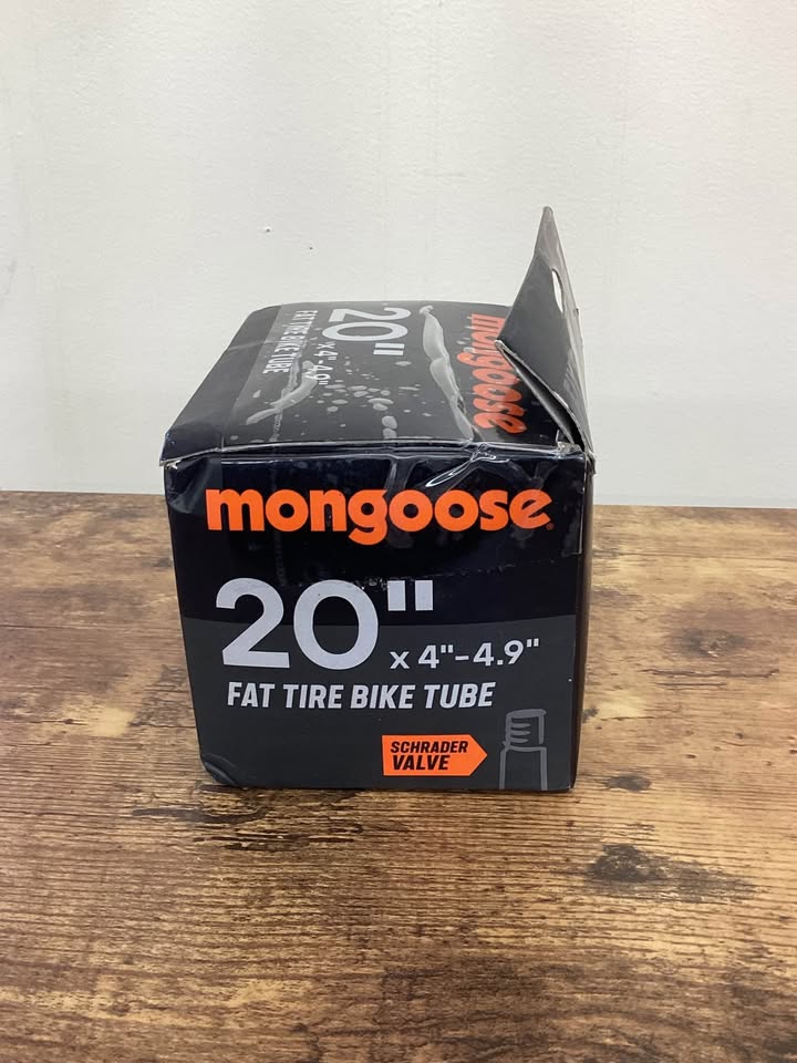 Mongoose Fat Tire Bike Tube, Inner Tubes with Schrader Valve 20” x4”-4.9”