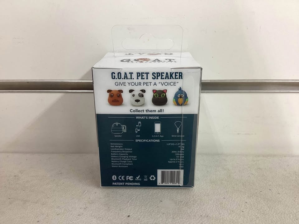G.O.A.T. Bluetooth Pet Speaker - “Brown Dog”