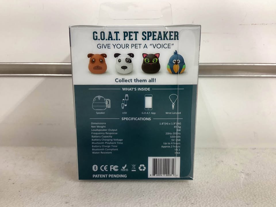 G.O.A.T. Bluetooth Pet Speaker - "Spot Dog"