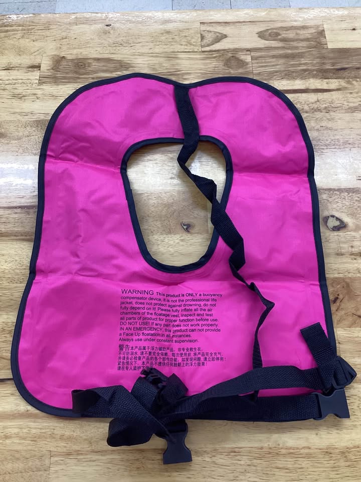 Inflatable Snorkel Vest for Diving, Snorkeling, Swimming, Surfing