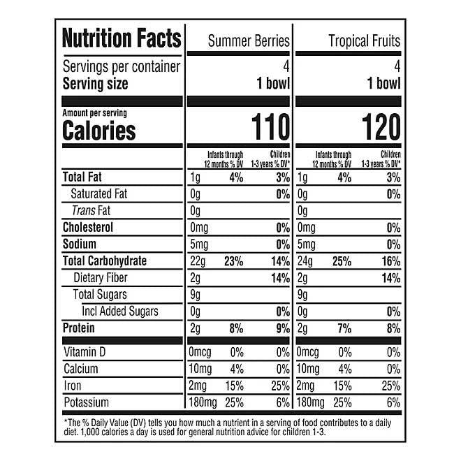 Gerber Organic Grain & Grow Morning Bowls, Variety Pack, 4.5 oz., 8 ct.