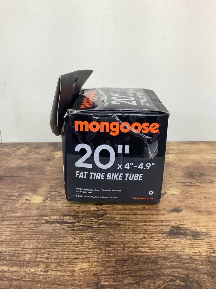 Mongoose Fat Tire Bike Tube, Inner Tubes with Schrader Valve 20” x4”-4.9”