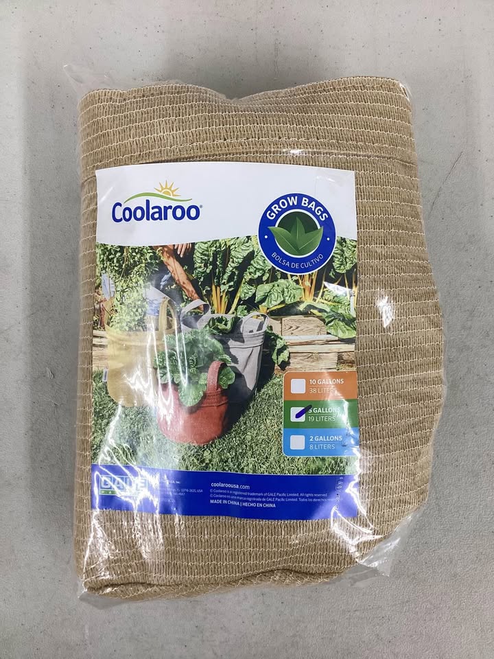Coolaroo 5 Gal. Fabric Grow Bags with Handles (3 Pack)