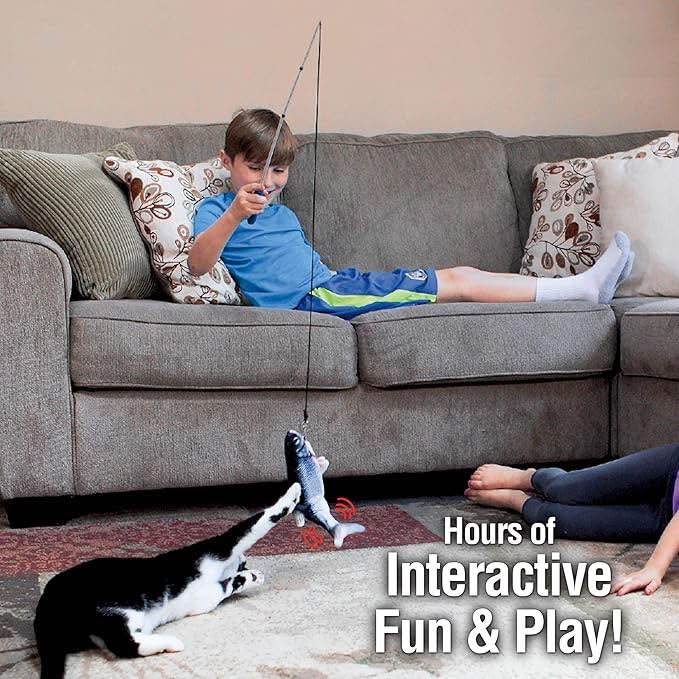Ontel Flippity Fish Interactive Cat Toy