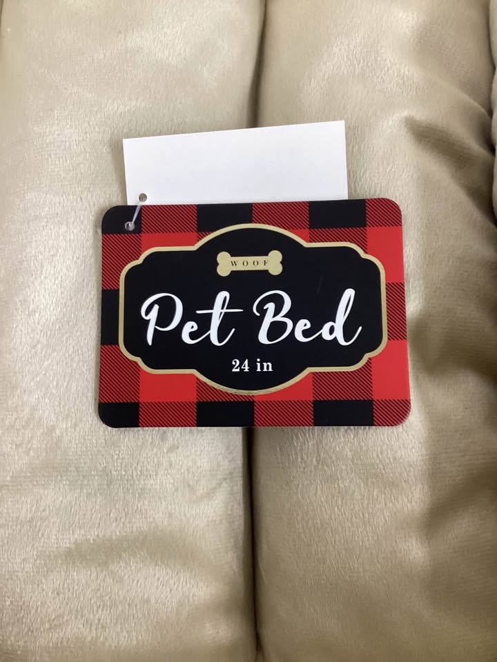 Woof Plush Textured Pet Bed