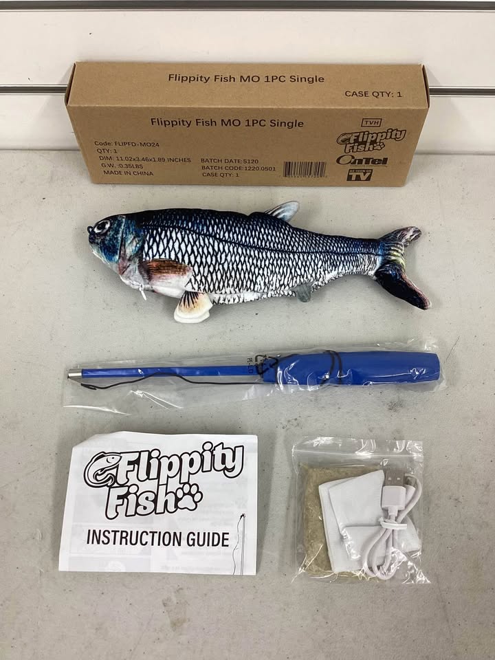 Ontel Flippity Fish Interactive Cat Toy