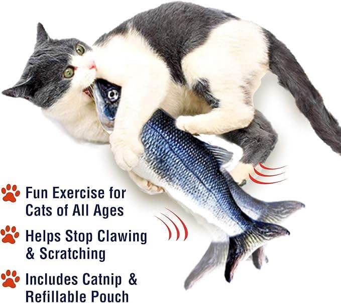 Ontel Flippity Fish Interactive Cat Toy