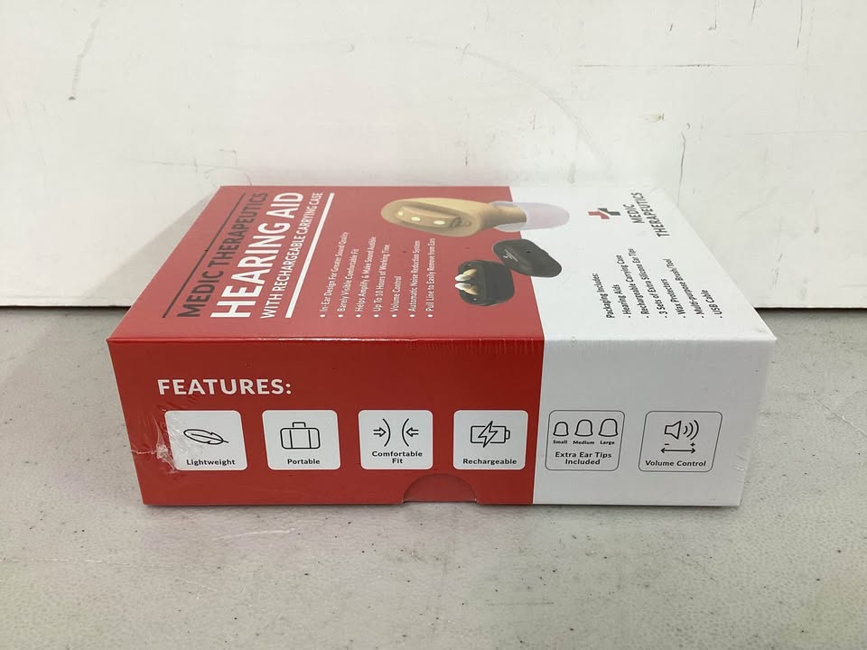 Medic Therapeutics Invisible Fit Hearing Aids w/ Charging Case